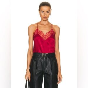 IRO Berwyn Silk Lace Satin Camisole 36